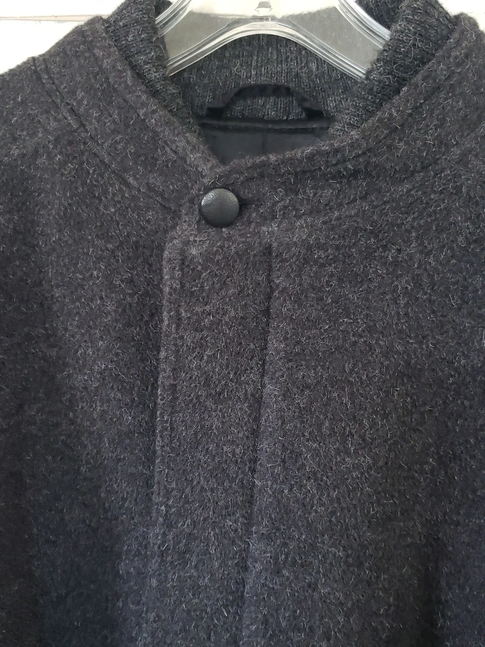 Peruvian Connection Charcol Gray Mens Lined Jacket M - Picture 2 of 9